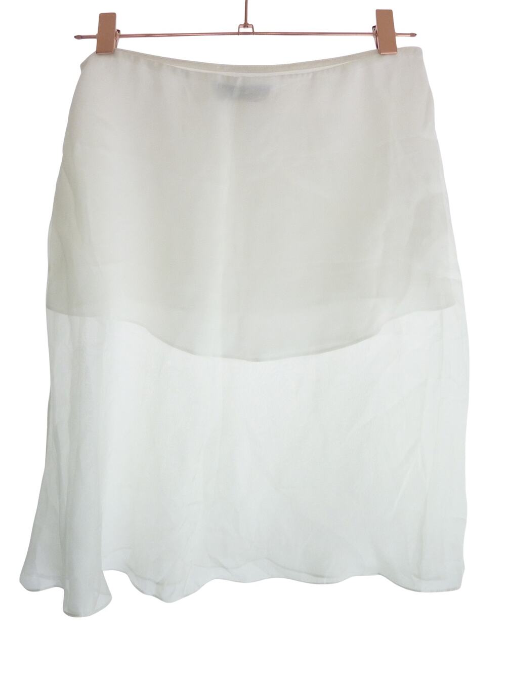 Aris Womens Voilette Silk Skirt Size S White 100 Silk Mini Skirt